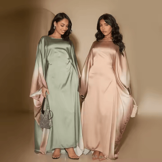 Serenity Satin Kaftan Gradient